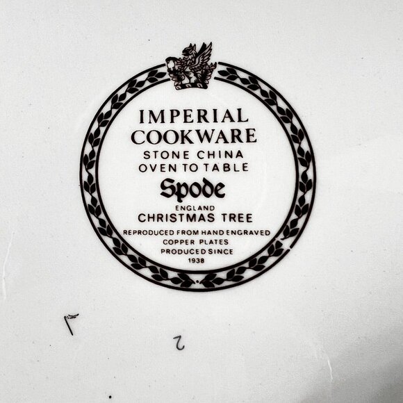 Vtg Spode Christmas Tree Dish Tray Cup Ashtray Mixed Lot of 3 Imperial Cookware - Picture 10 of 16